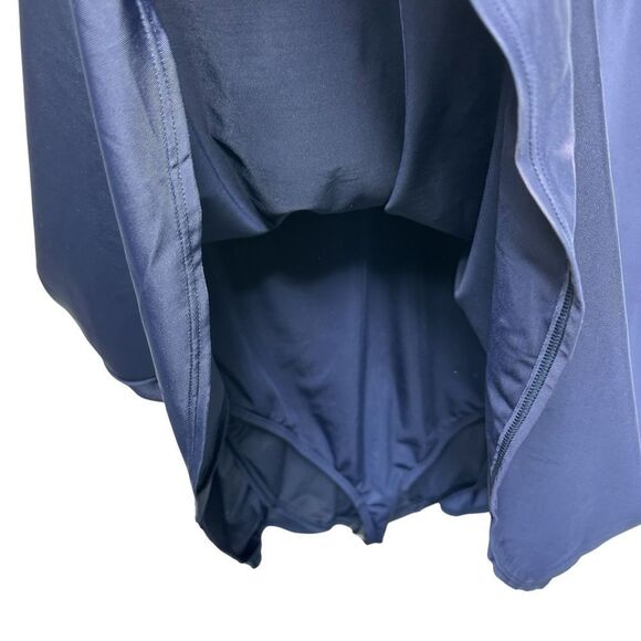 NWT Lane Bryant Flutter Sleeve Navy Blue Modest Swim Dress, Plus Size 24 - Picture 6 of 11